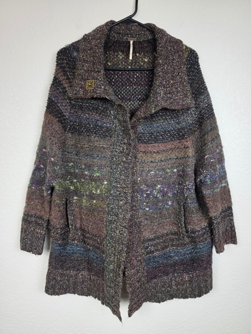 Free People Multicolor Knit Cardigan Sweater [COPY]